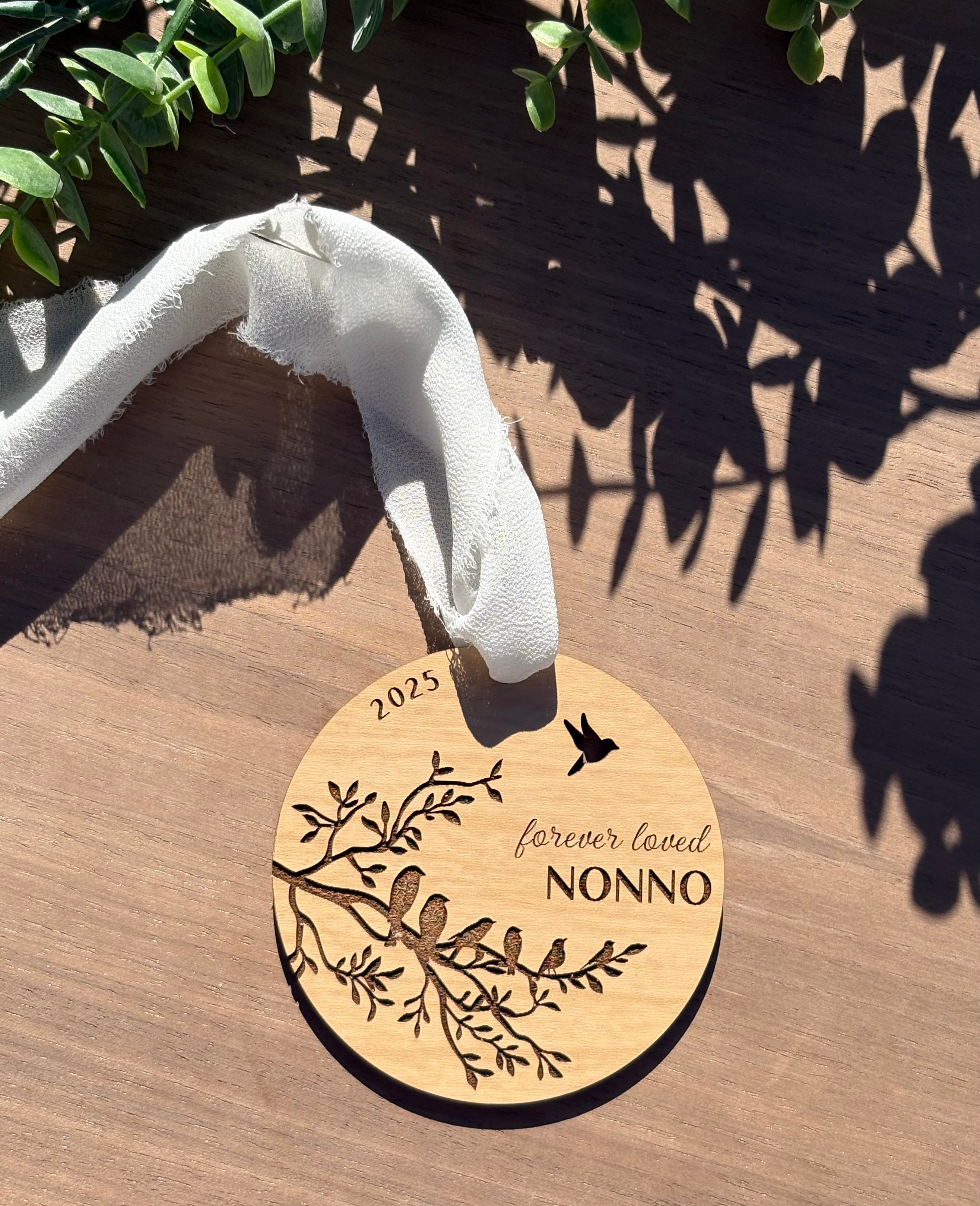 Memorial Ornament (Forever Loved-Birds)