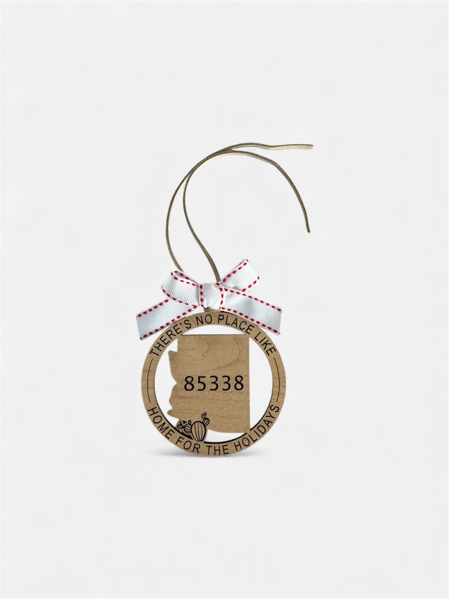 "THERE'S NO PLACE LIKE HOME" ARIZONA ORNAMENT-PERSONALIZED ZIP CODE