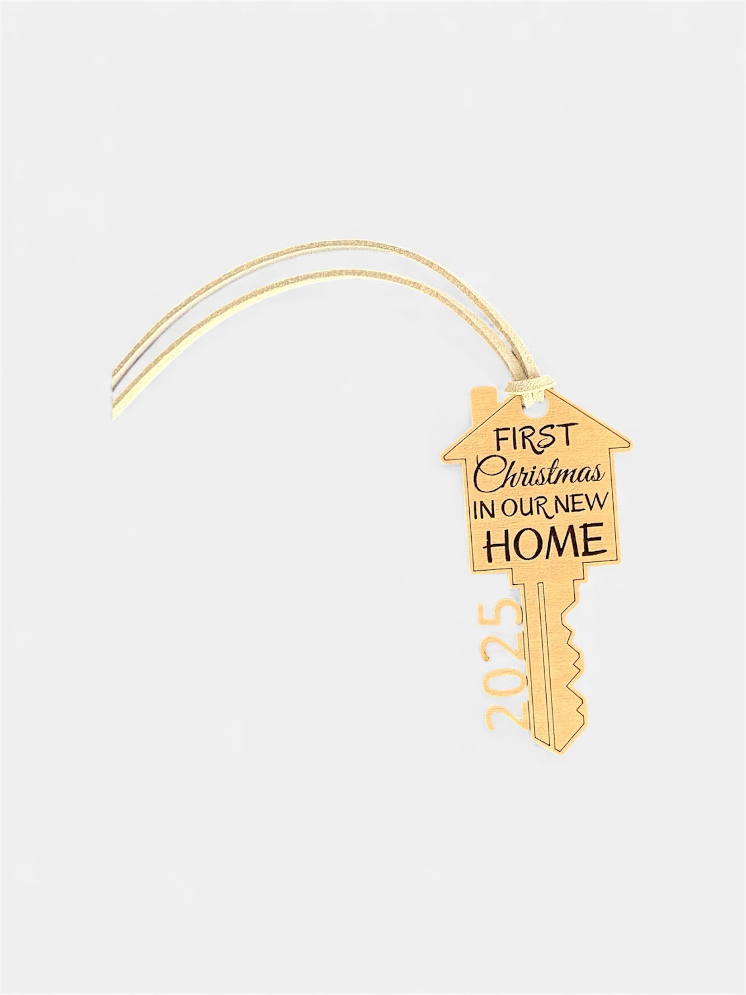 First Christmas in Our New Home Key Shape Version 2