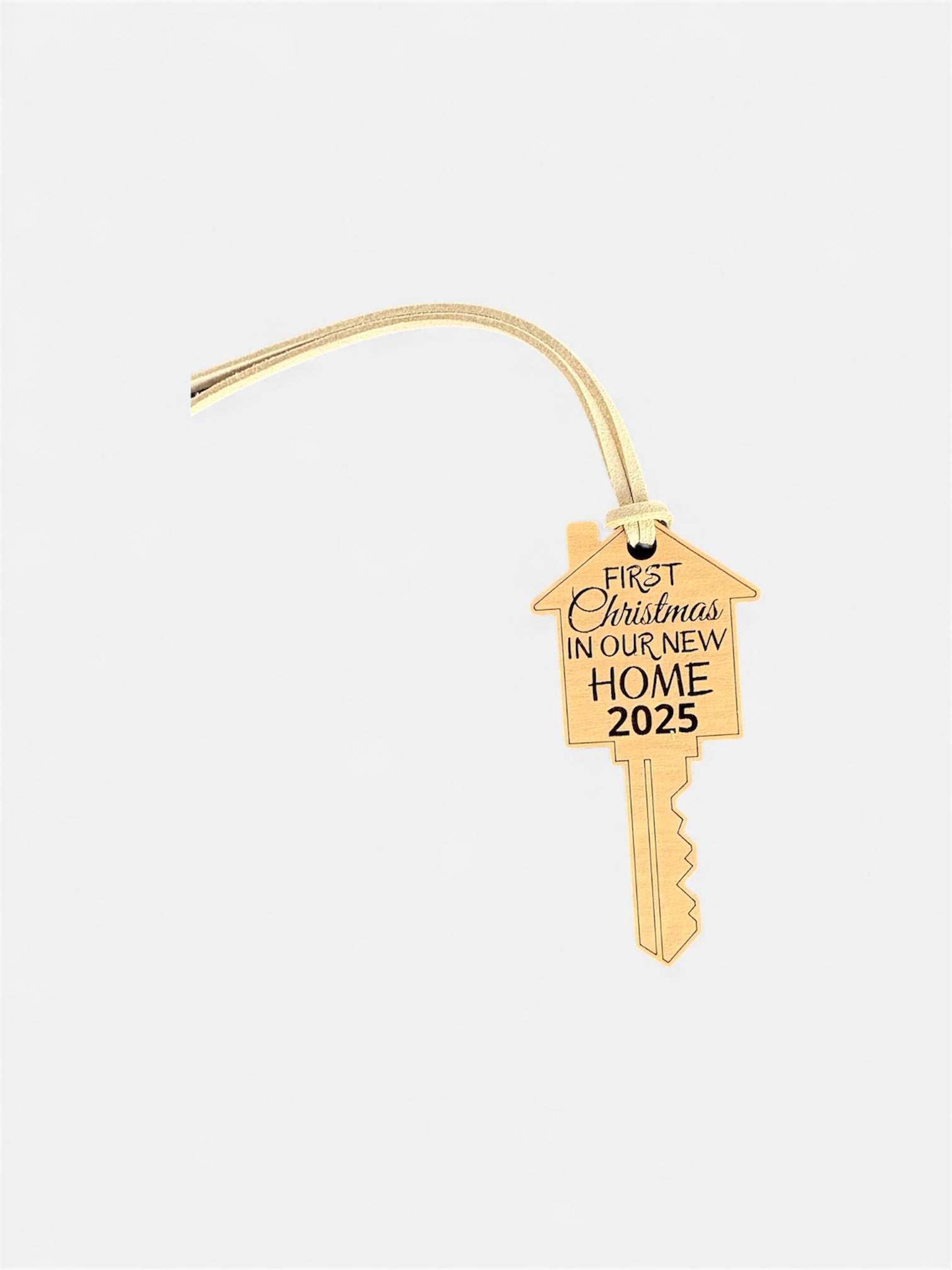 First Christmas in Our New Home Key Shape Version 1